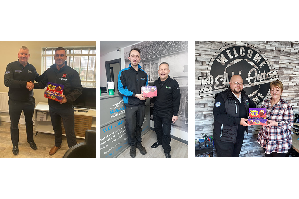 06/04/23: Servicesure work with member garages to donate Easter eggs to local communities