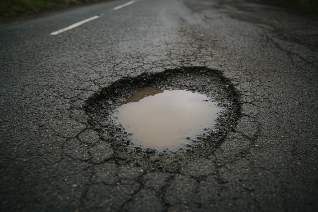 Motorists spent £315 million on pothole-related repairs in 2025, says major car parts firm   