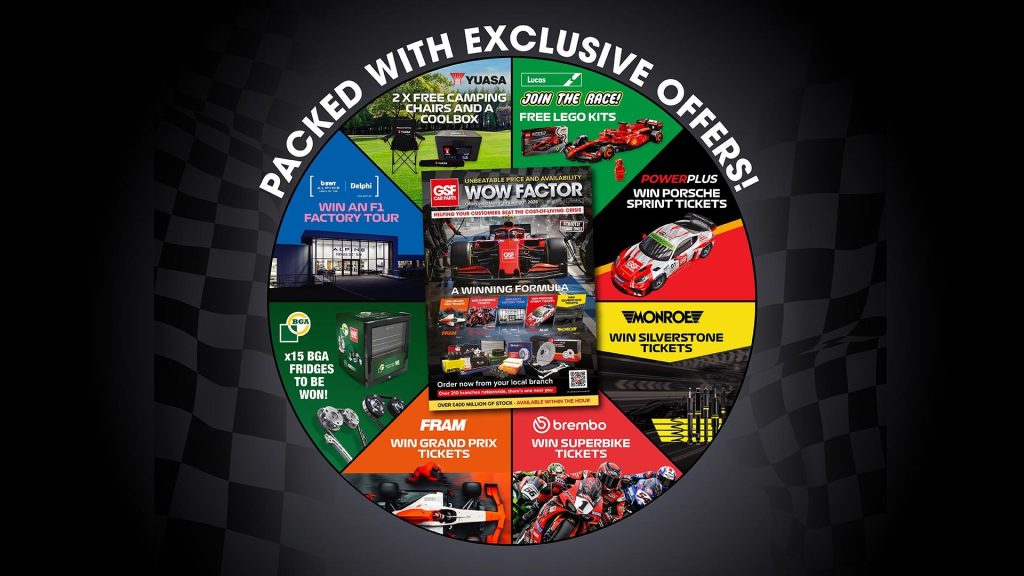 GSF launches biggest ever WOW Factor promotions brochure with motorsport theme and major garage rewards